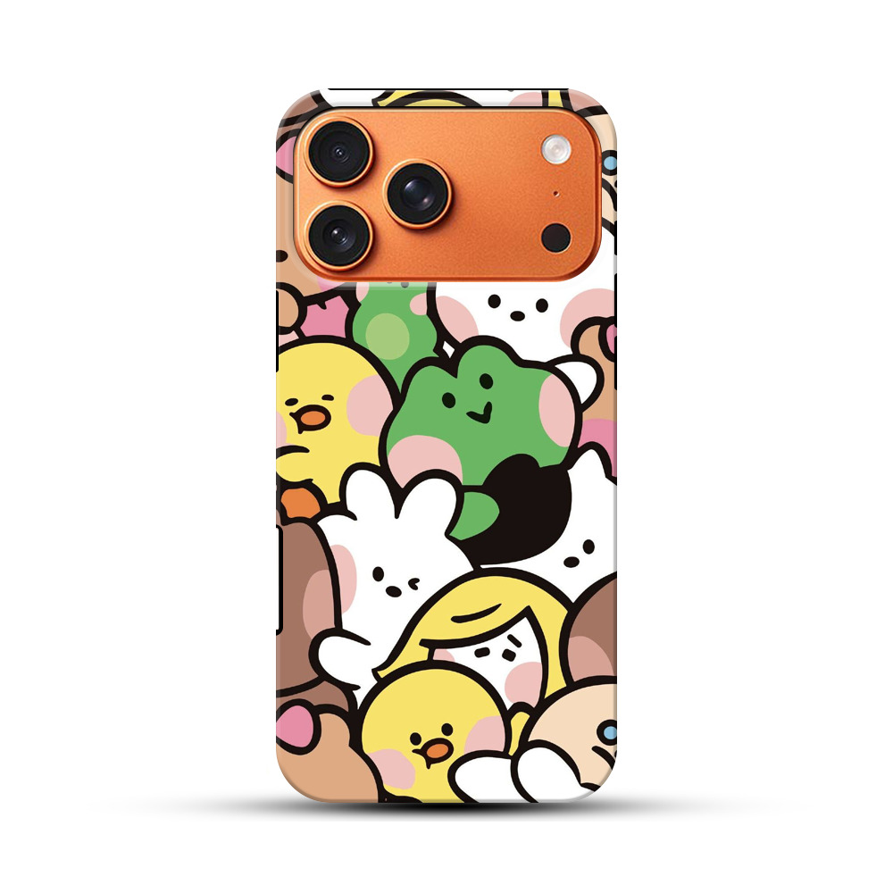 かわいいキャラクターたち iPhone 17 Pro Maxオリジナル耐衝撃ケース