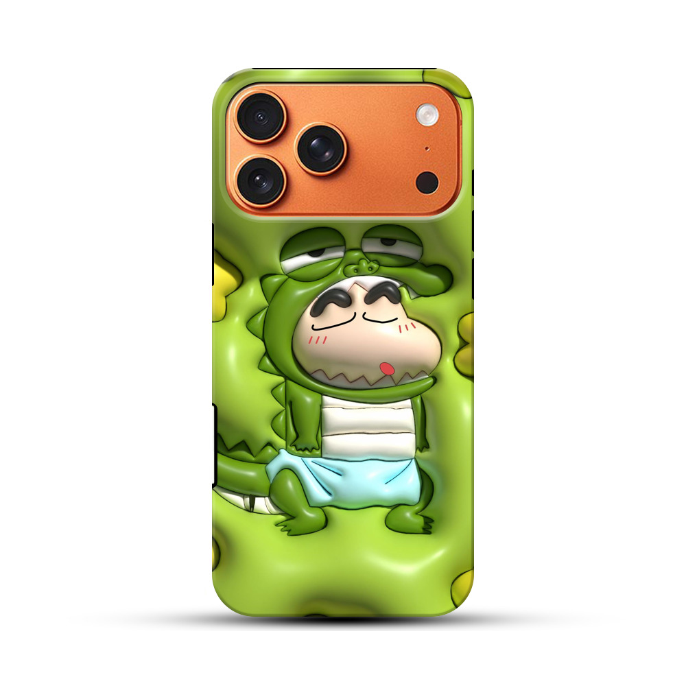 かわいいワニ着ぐるみ iPhone 17 Pro Maxオリジナル耐衝撃ケース