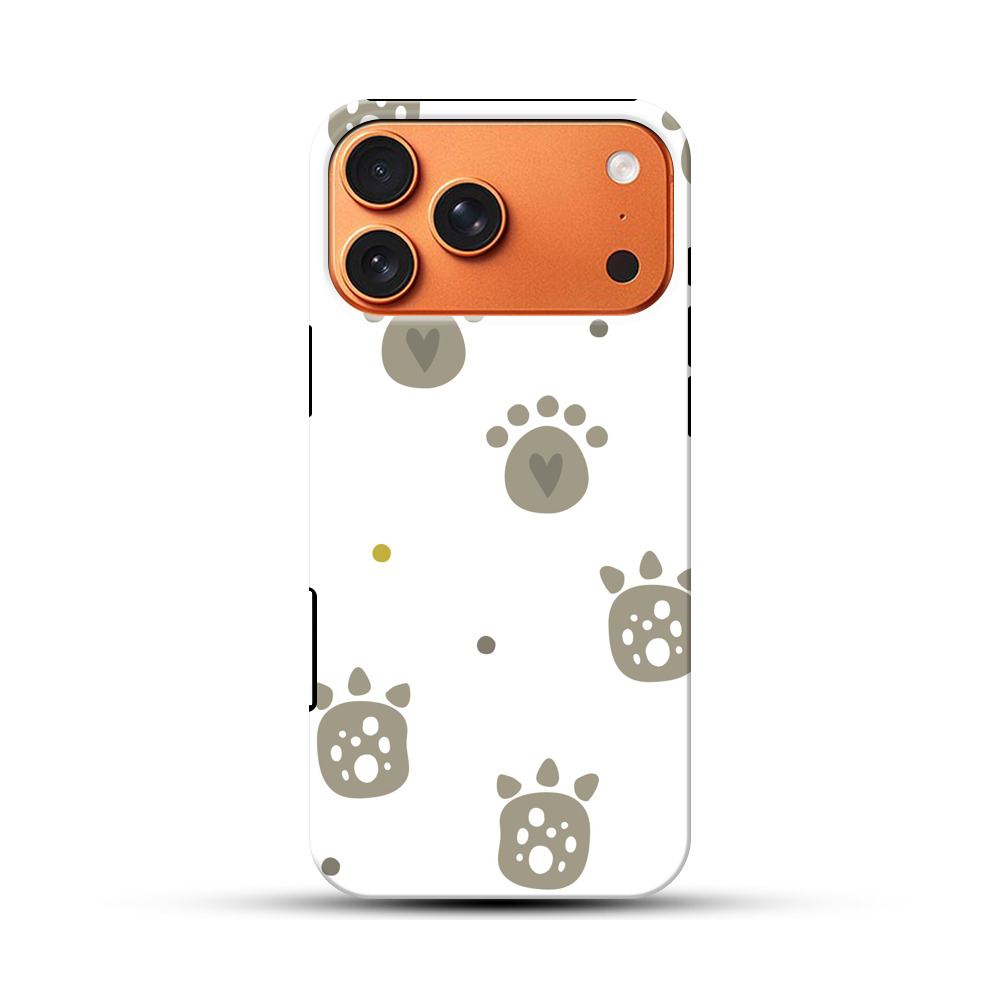 かわいい足跡 iPhone 17 Pro Maxオリジナル耐衝撃ケース