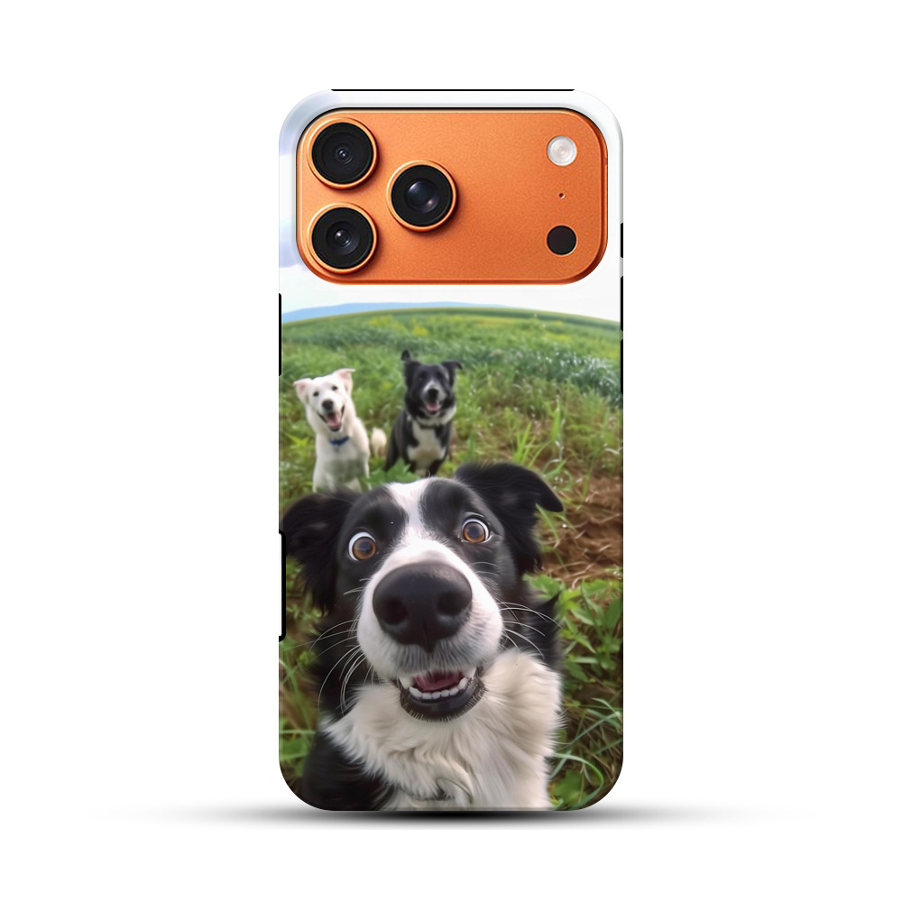 好奇心旺盛な犬 iPhone 17 Pro Maxオリジナル耐衝撃ケース