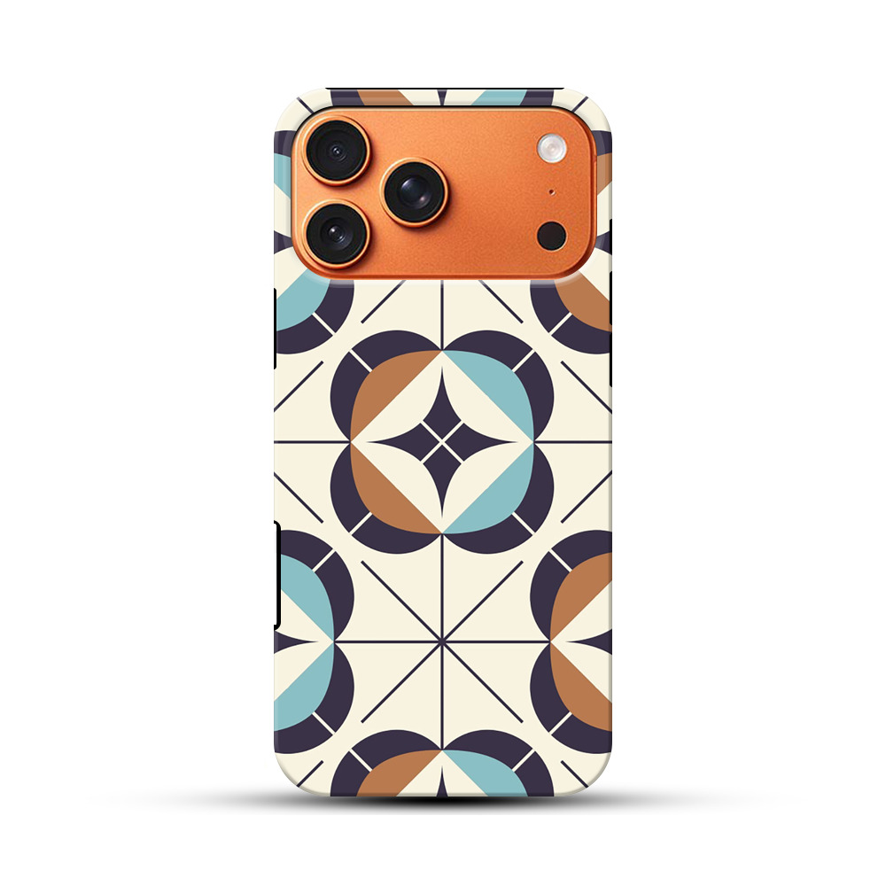 幾何学的模様パターン iPhone 17 Pro Maxオリジナル耐衝撃ケース