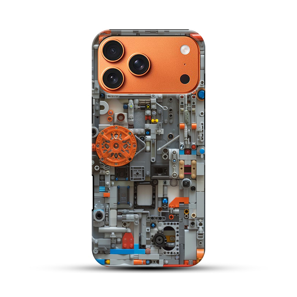 複雑機械部品デザイン iPhone 17 Pro Maxオリジナル耐衝撃ケース