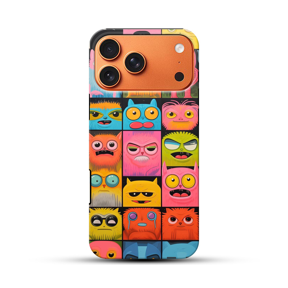 個性的動物キャラクター iPhone 17 Pro Maxオリジナル耐衝撃ケース