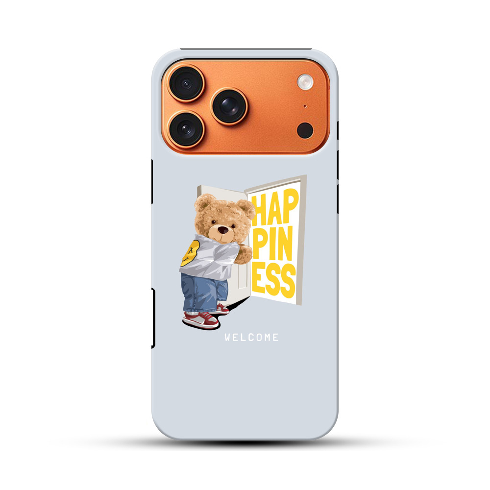 幸福への扉を開けるクマ iPhone 17 Pro Maxオリジナル耐衝撃ケース