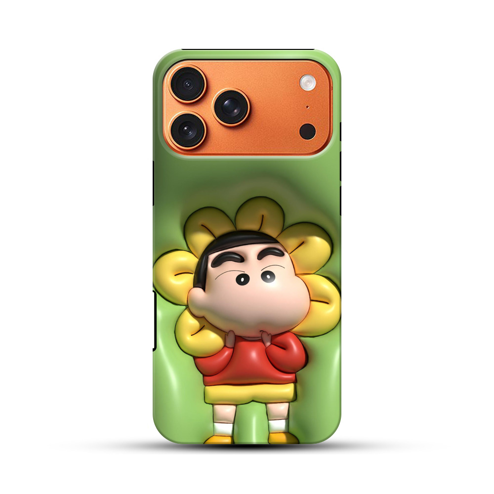 しんちゃんとひまわり iPhone 17 Pro Maxオリジナル耐衝撃ケース