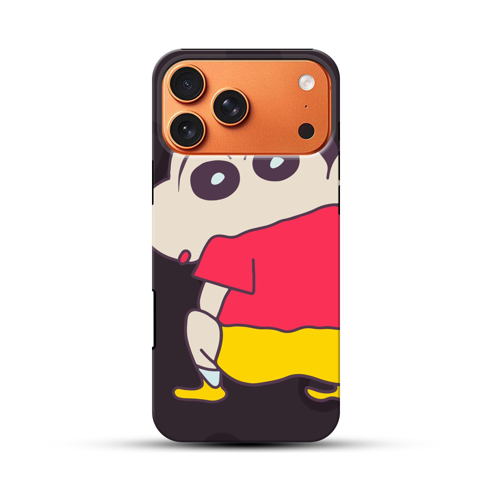 しんちゃんポーズ iPhone 17 Pro Maxオリジナル耐衝撃ケース