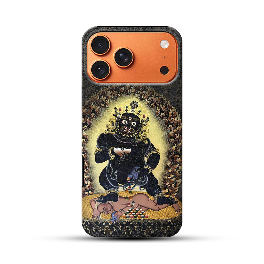 黒い仏像の守護神 iPhone 17 Pro Maxオリジナル耐衝撃ケース