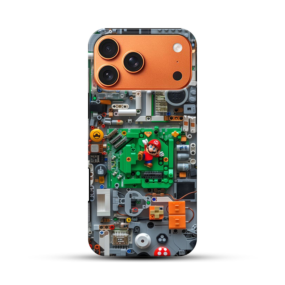 マリオと電子基板レゴ iPhone 17 Pro Maxオリジナル耐衝撃ケース