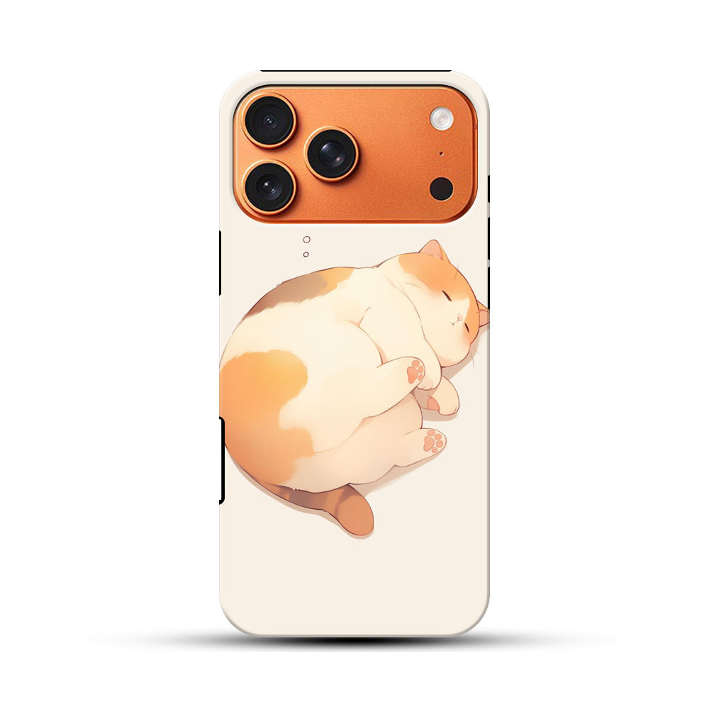丸くなって眠る猫 iPhone 17 Pro Maxオリジナル耐衝撃ケース