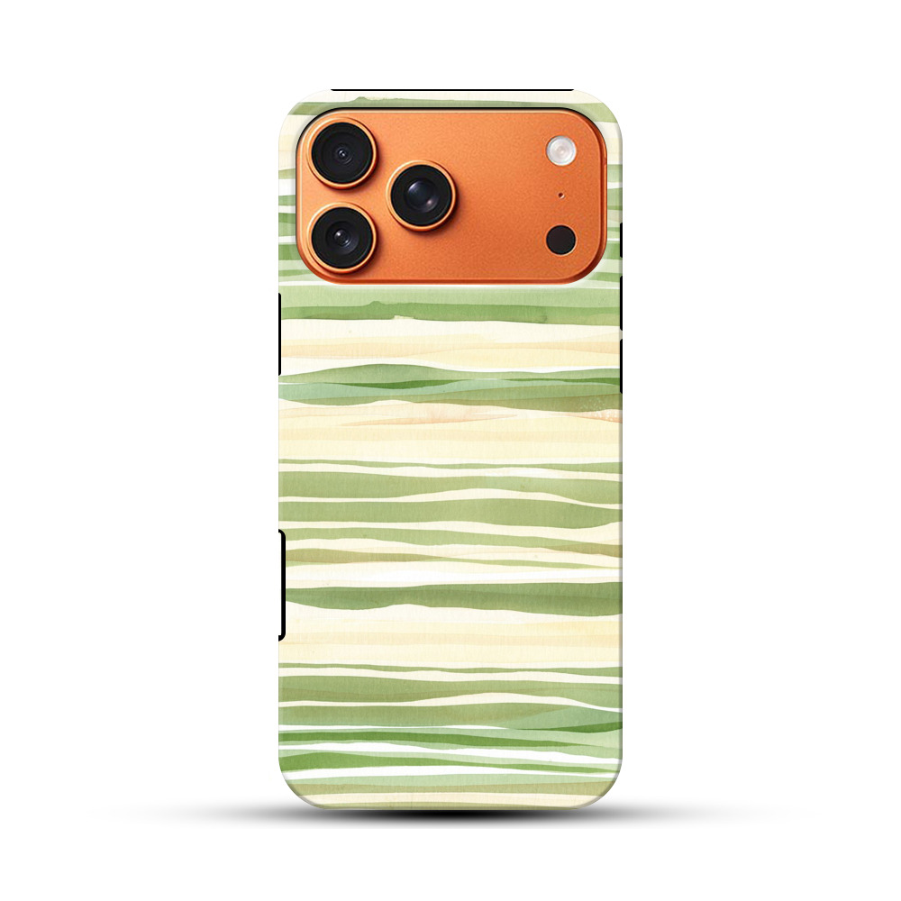 緑のストライプ iPhone 17 Pro Maxオリジナル耐衝撃ケース