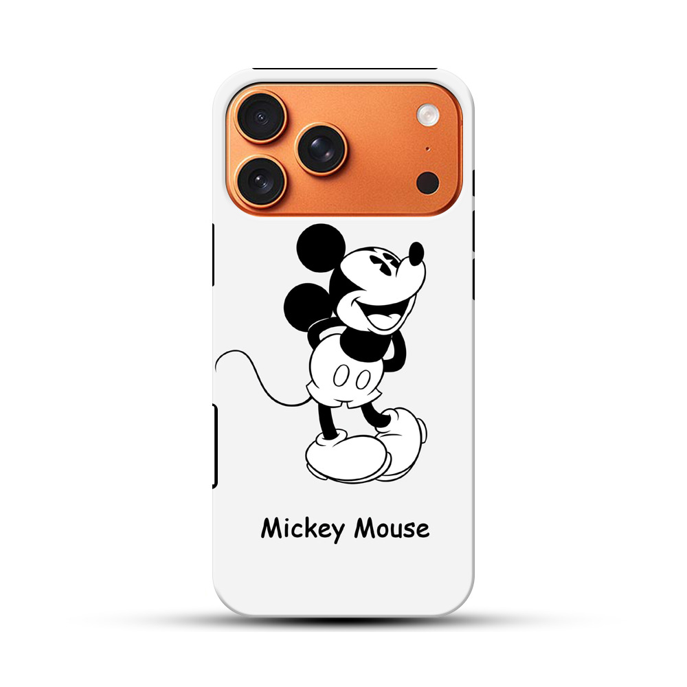 モノクロミッキー iPhone 17 Pro Maxオリジナル耐衝撃ケース