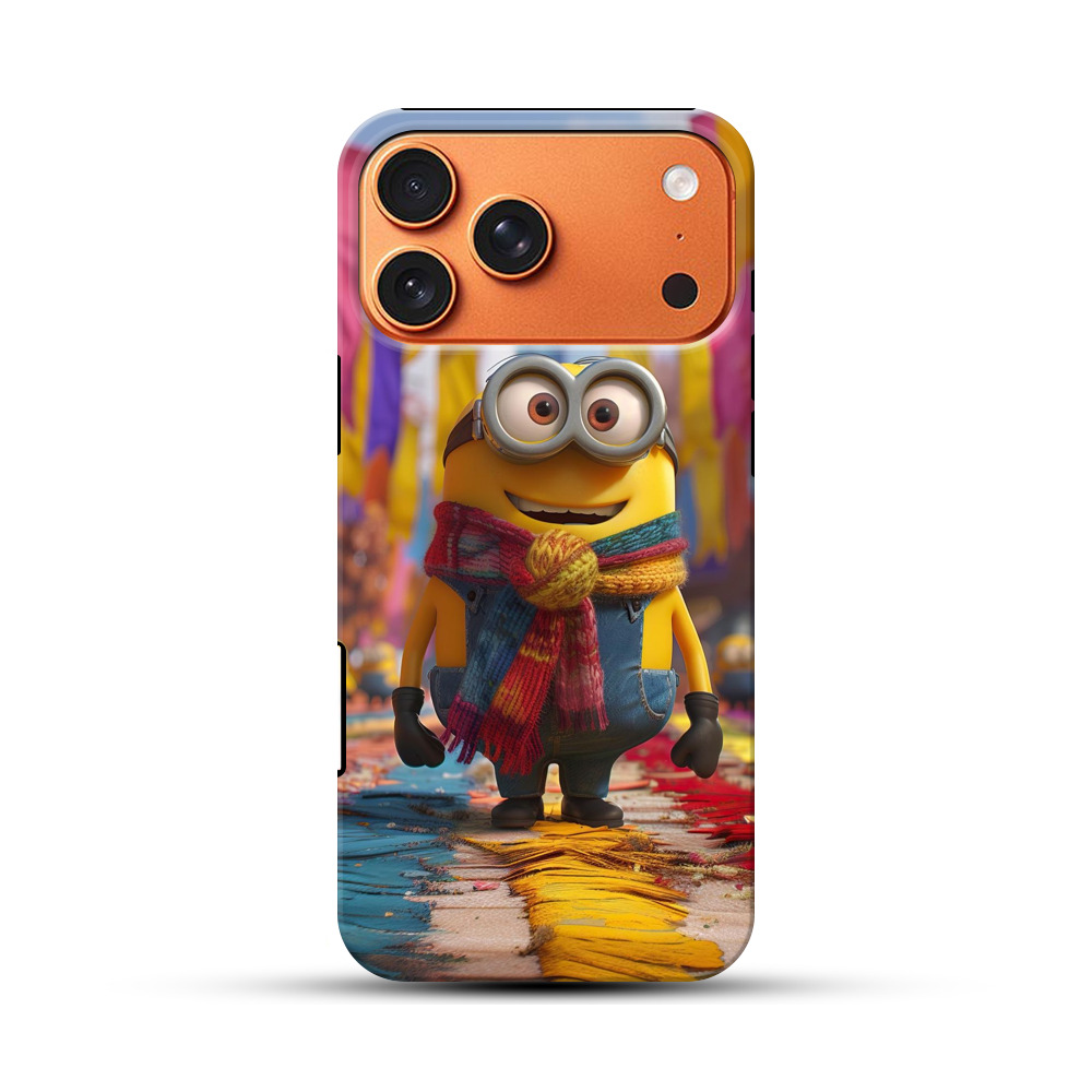 マフラーを巻いたミニオン iPhone 17 Pro Maxオリジナル耐衝撃ケース