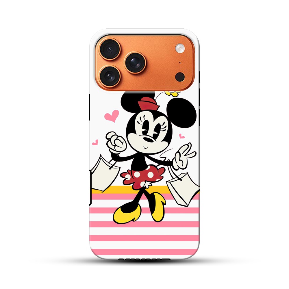 ミニーマウスのショッピング iPhone 17 Pro Maxオリジナル耐衝撃ケース