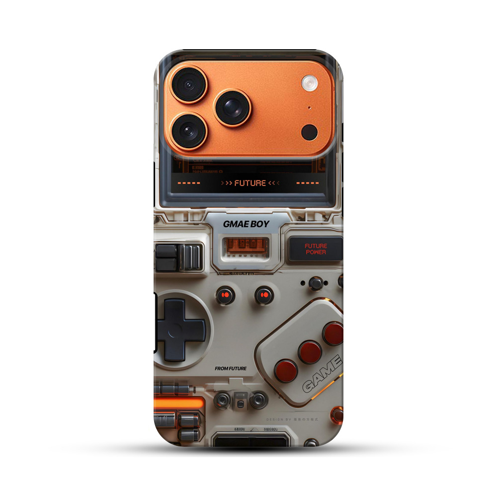 未来的レトロゲーム機コントローラー iPhone 17 Pro Maxオリジナル耐衝撃ケース