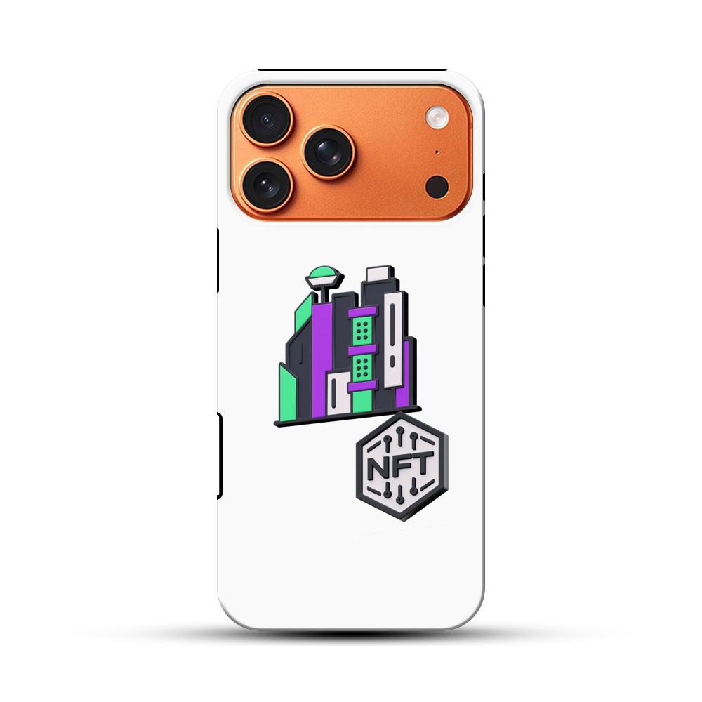 未来的な都市のイラスト iPhone 17 Pro Maxオリジナル耐衝撃ケース