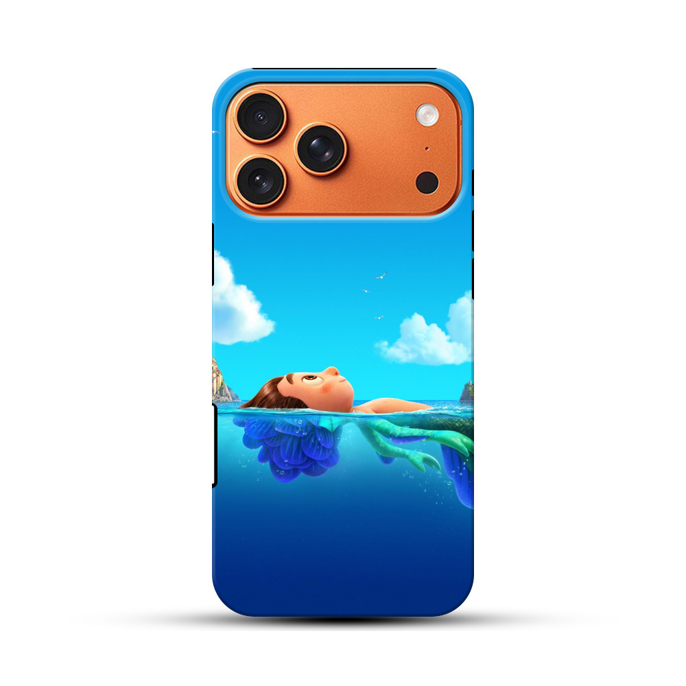 穏やかな海に浮かぶ子供 iPhone 17 Pro Maxオリジナル耐衝撃ケース