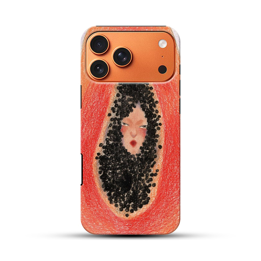 パパイヤの中の女性 iPhone 17 Pro Maxオリジナル耐衝撃ケース