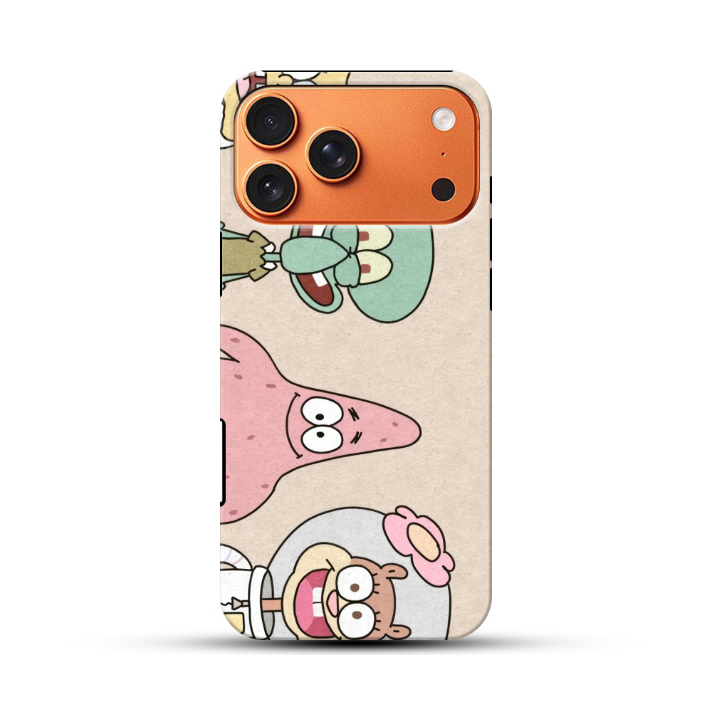 パトリックとスクイッドワード iPhone 17 Pro Maxオリジナル耐衝撃ケース