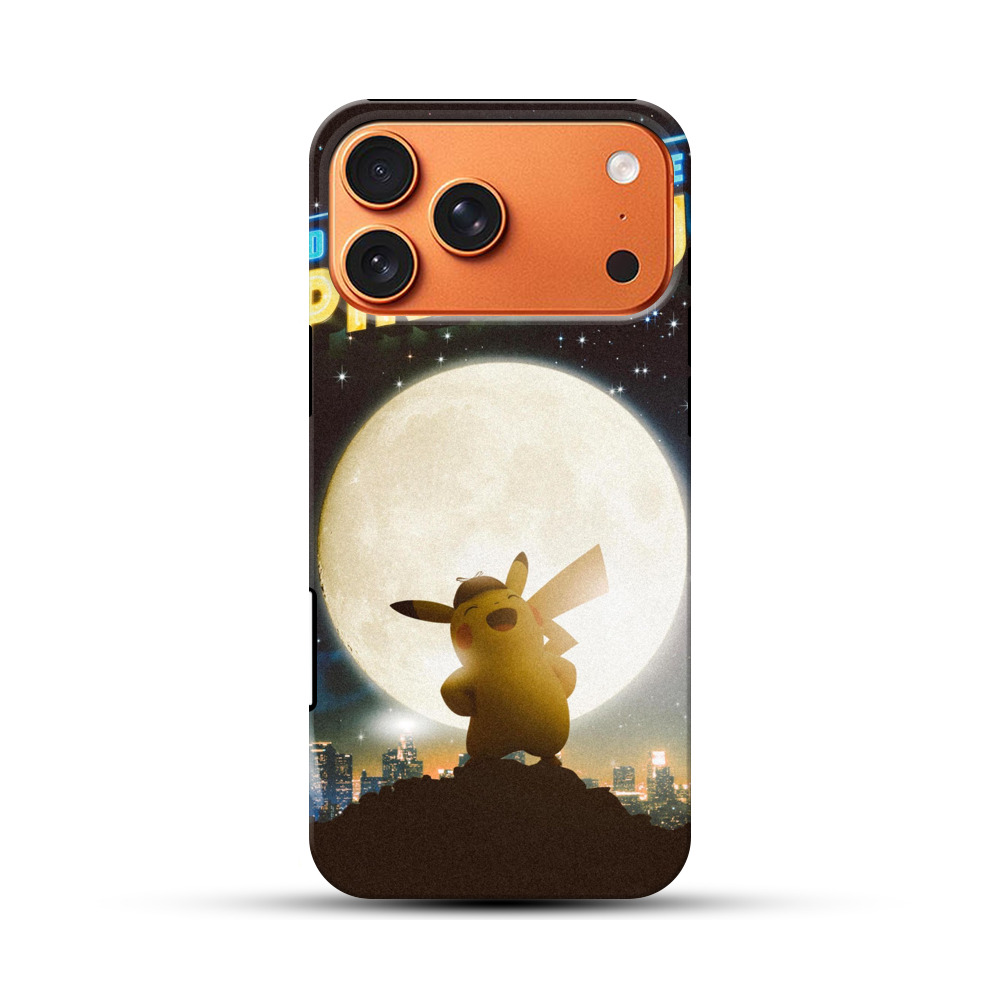 満月の探偵ピカチュウ iPhone 17 Pro Maxオリジナル耐衝撃ケース