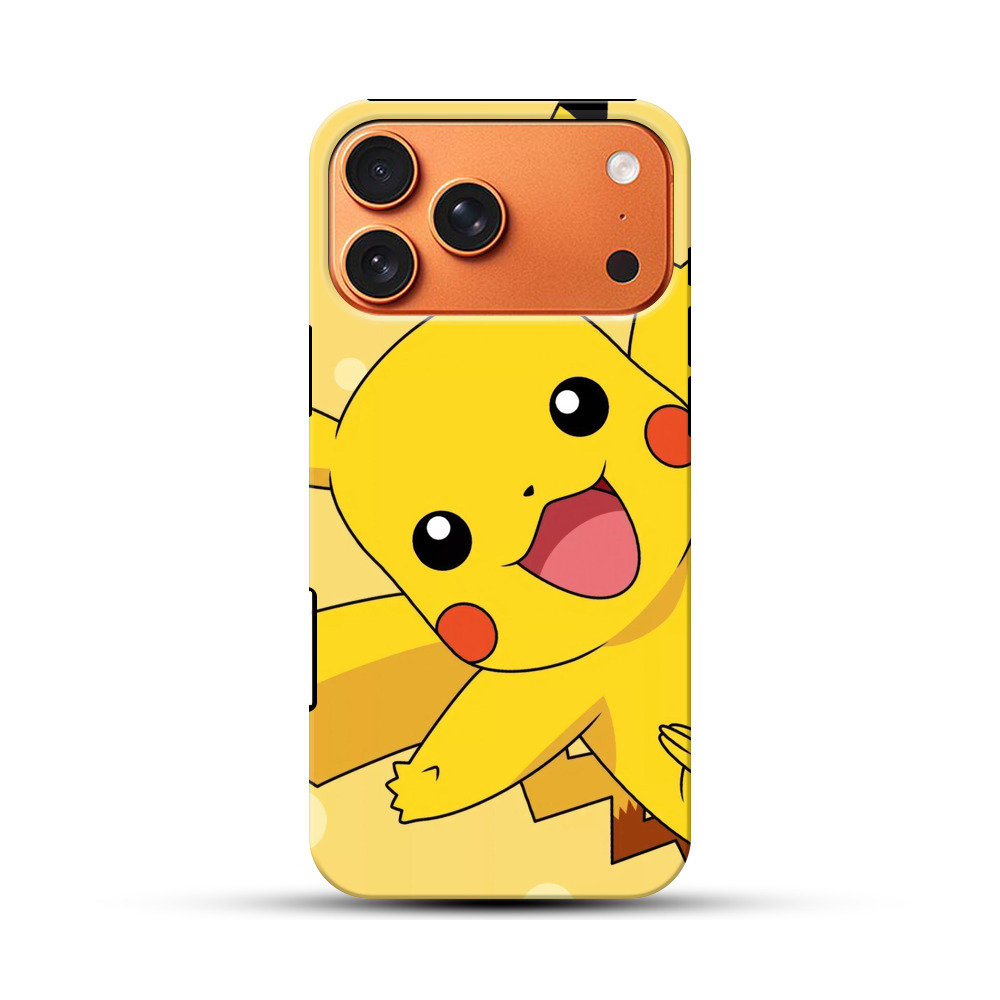 元気なピカチュウ iPhone 17 Pro Maxオリジナル耐衝撃ケース