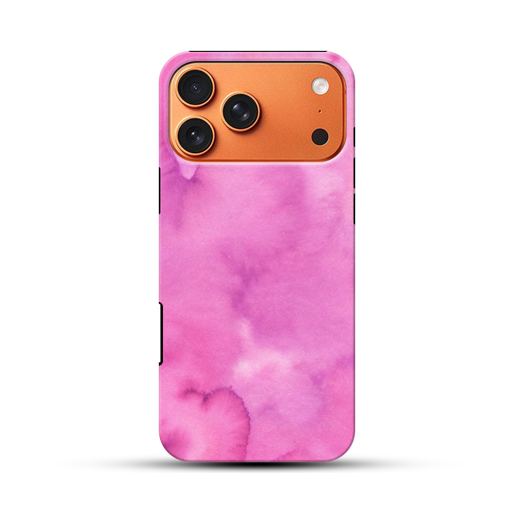 ピンクの水彩グラデーション iPhone 17 Pro Maxオリジナル耐衝撃ケース