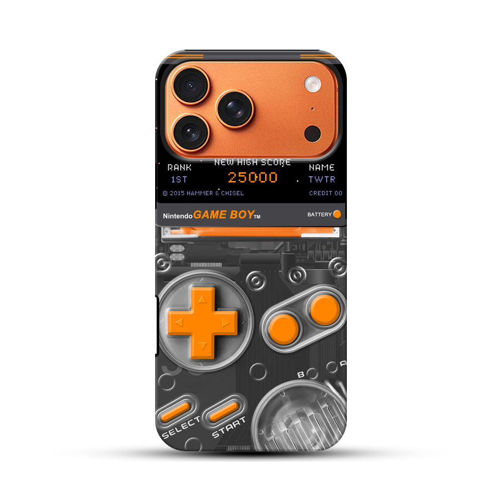 レトロゲームボーイ操作部 iPhone 17 Pro Maxオリジナル耐衝撃ケース