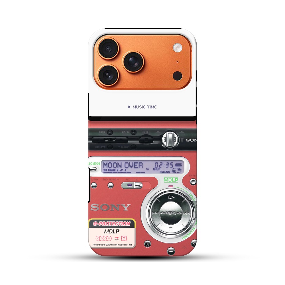 レトロ音楽プレーヤー iPhone 17 Pro Maxオリジナル耐衝撃ケース