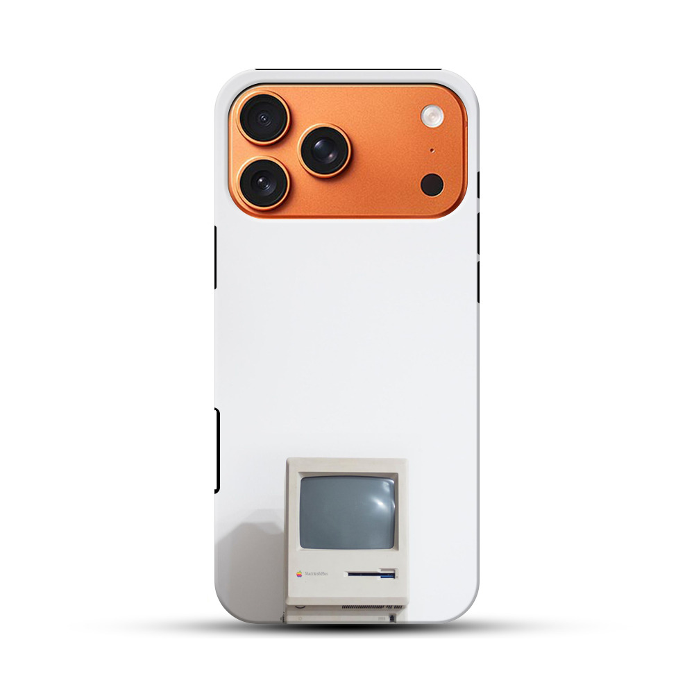 レトロテレビモニター部分の写真 iPhone 17 Pro Maxオリジナル耐衝撃ケース