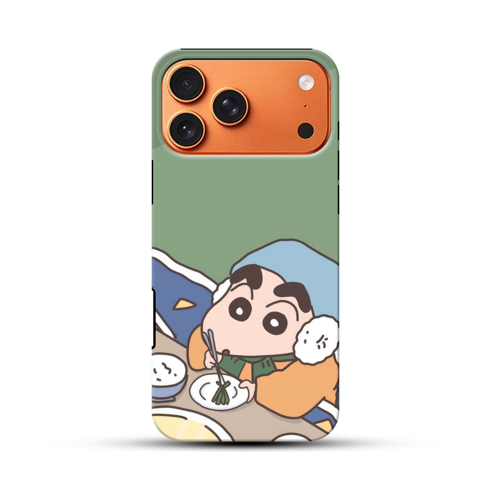 冬のしんちゃん iPhone 17 Pro Maxオリジナル耐衝撃ケース