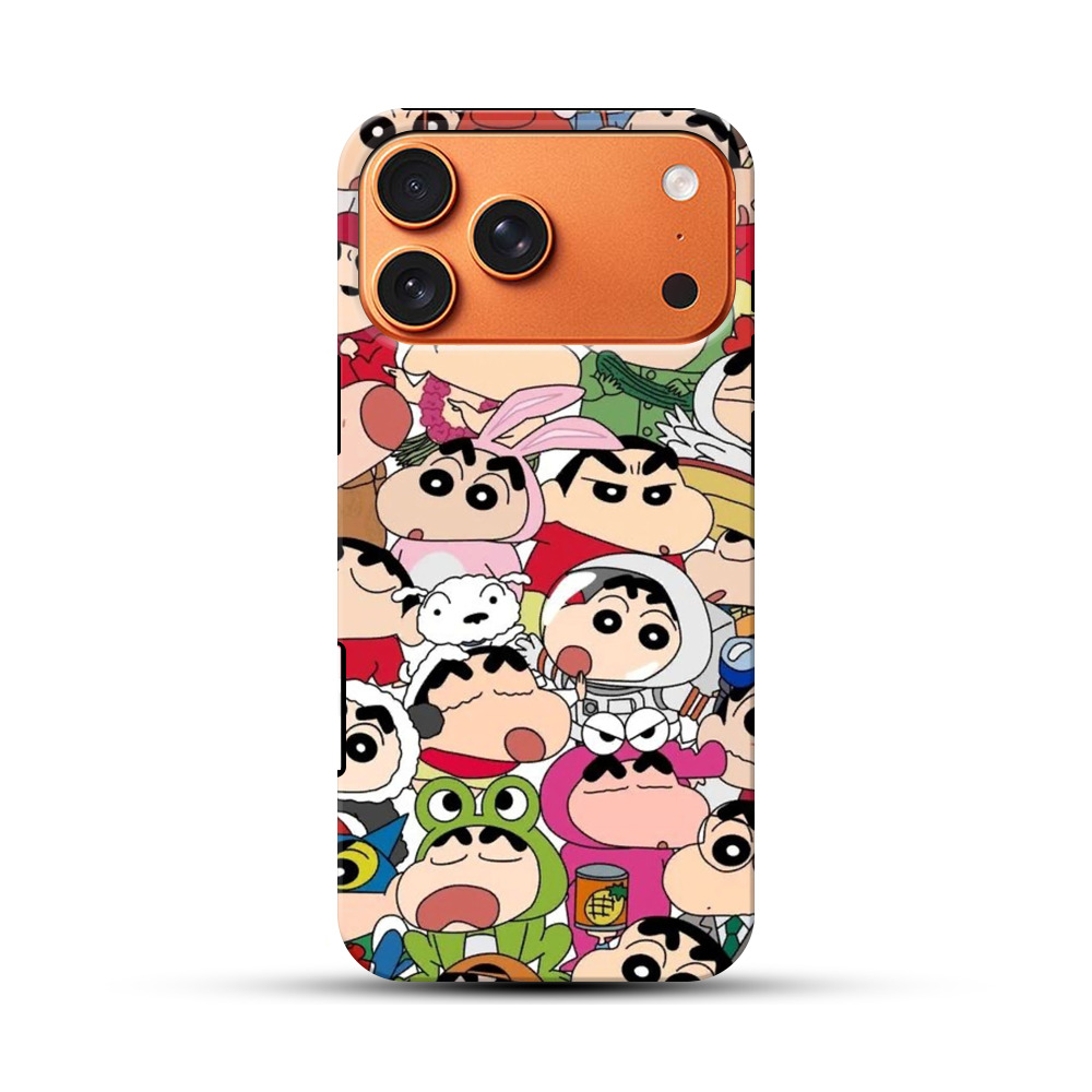 しんちゃんのキャラクターたち iPhone 17 Pro Maxオリジナル耐衝撃ケース