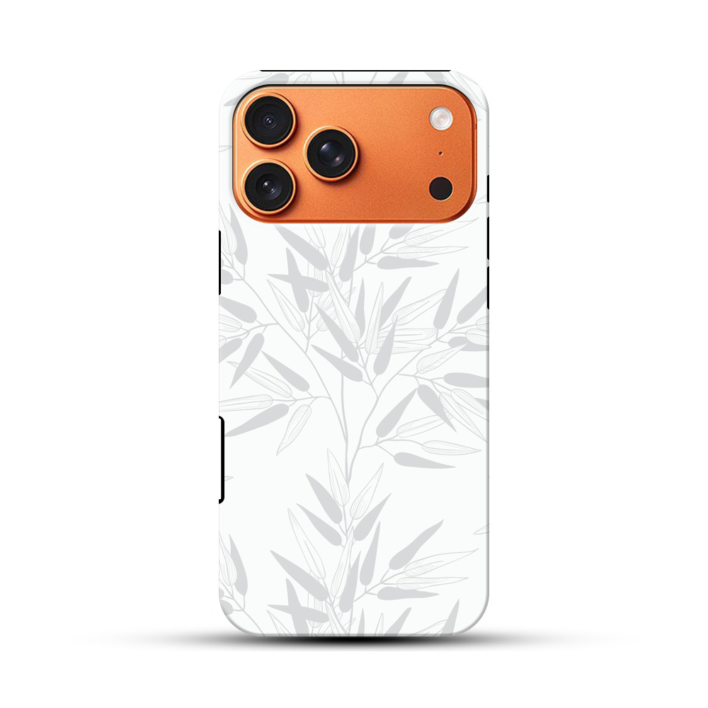 シンプルな竹の葉のパターン iPhone 17 Pro Maxオリジナル耐衝撃ケース