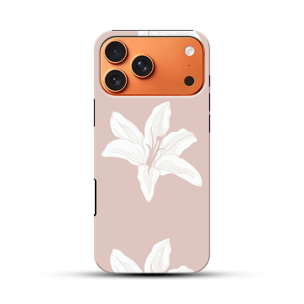 白いユリの花柄パターン white-lily 白いユリの花柄パターン white-lily