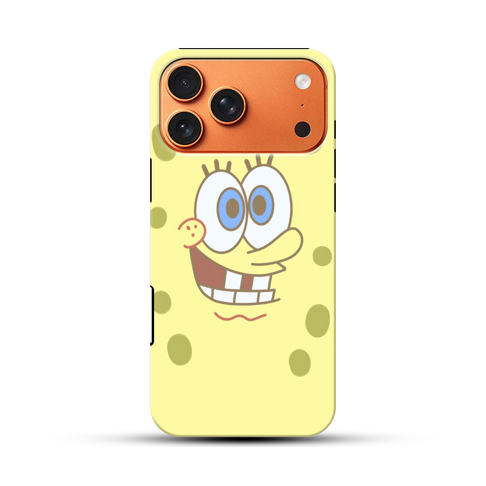 スポンジボブの顔 iPhone 17 Pro Maxオリジナル耐衝撃ケース