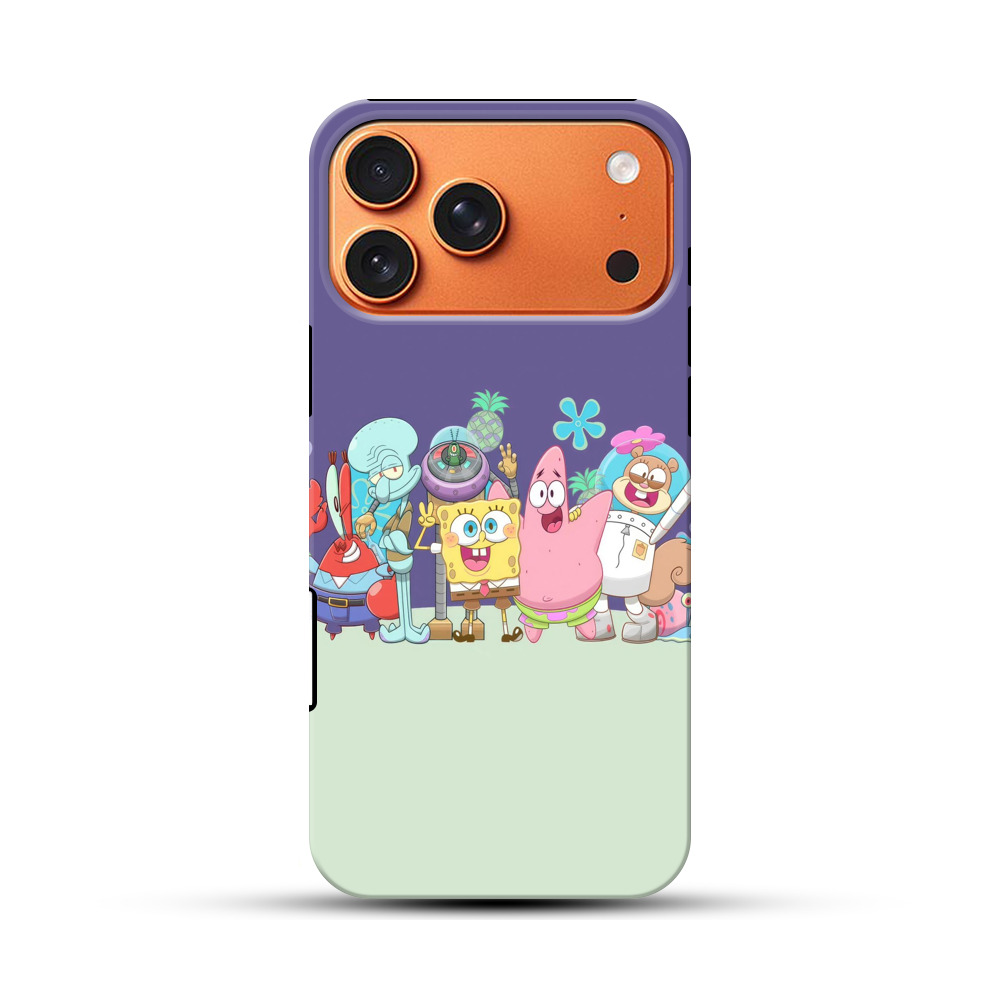 スポンジボブ海の仲間たち iPhone 17 Pro Maxオリジナル耐衝撃ケース