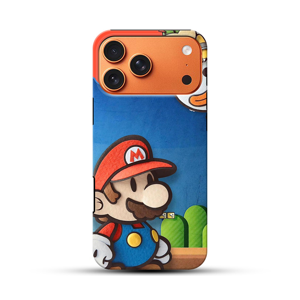 スーパーマリオのイラスト iPhone 17 Pro Maxオリジナル耐衝撃ケース