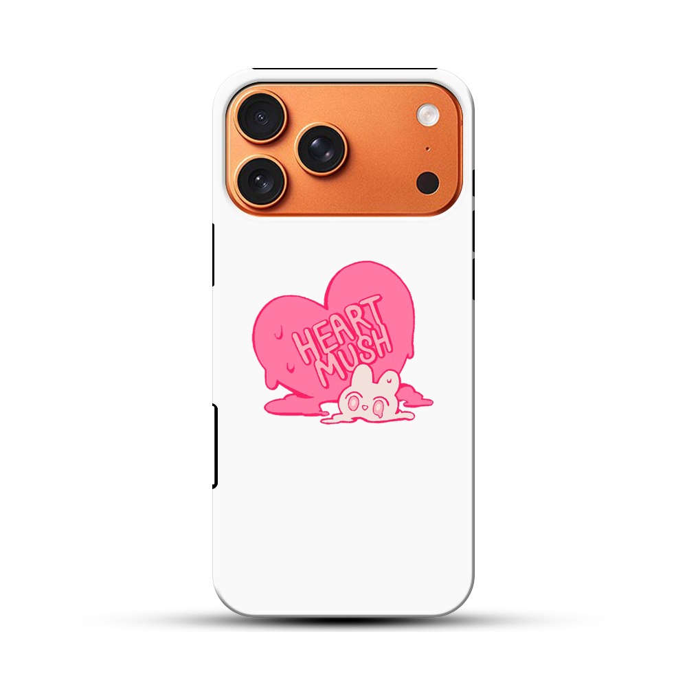 溶けたハートとかわいいキャラクター iPhone 17 Pro Maxオリジナル耐衝撃ケース