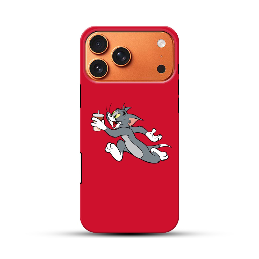 トムがドリンク持ち走る iPhone 17 Pro Maxオリジナル耐衝撃ケース