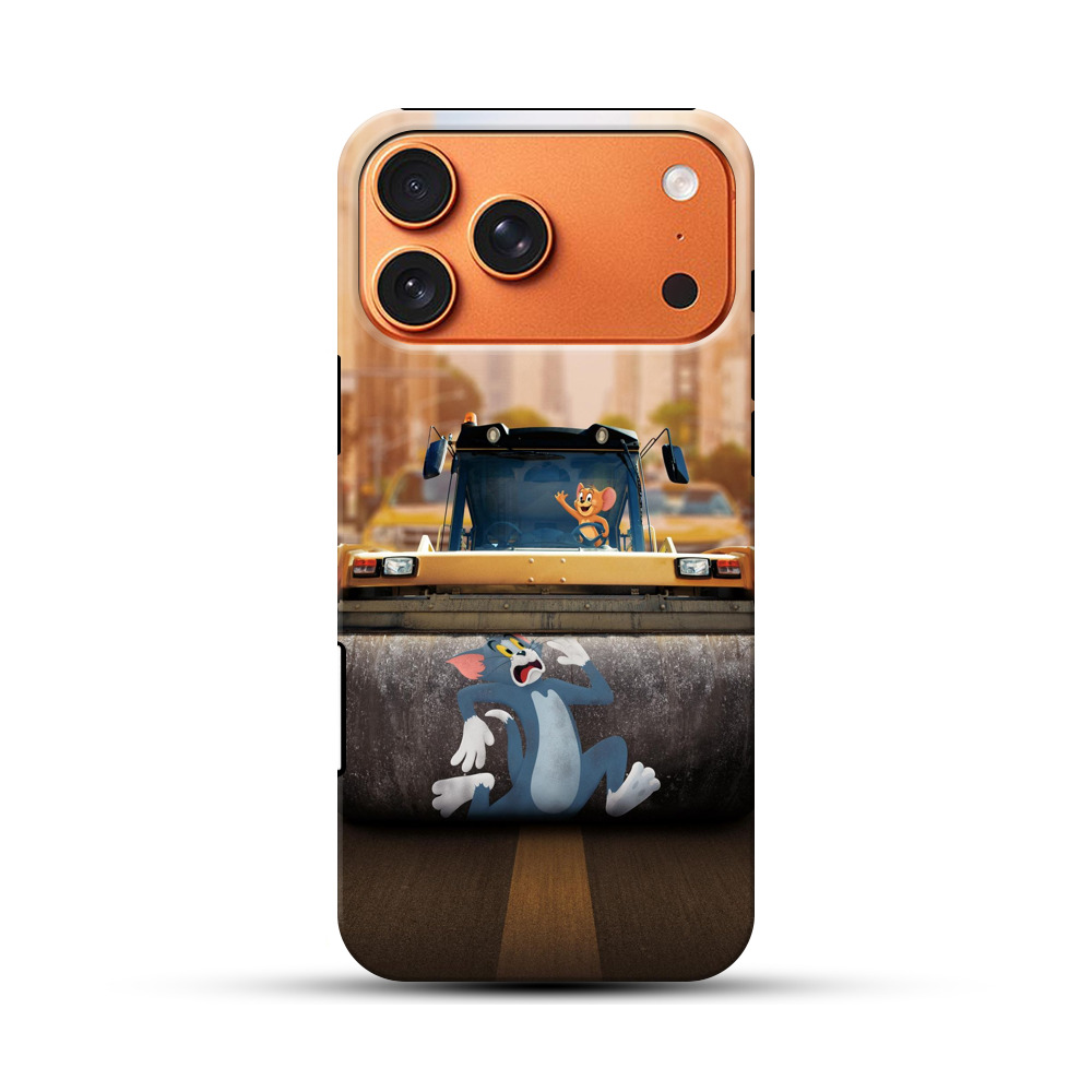 ローラー車に乗るトムとジェリー iPhone 17 Pro Maxオリジナル耐衝撃ケース