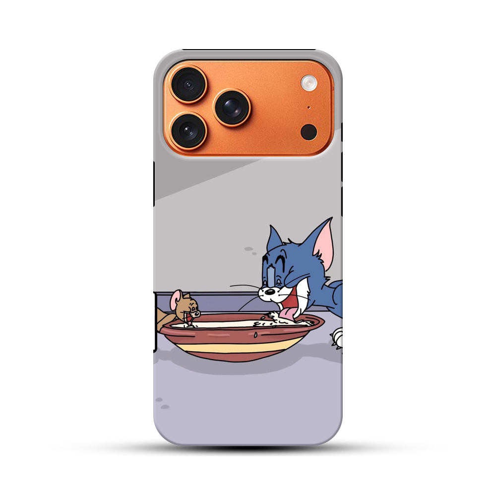 トムとジェリーのミルク iPhone 17 Pro Maxオリジナル耐衝撃ケース