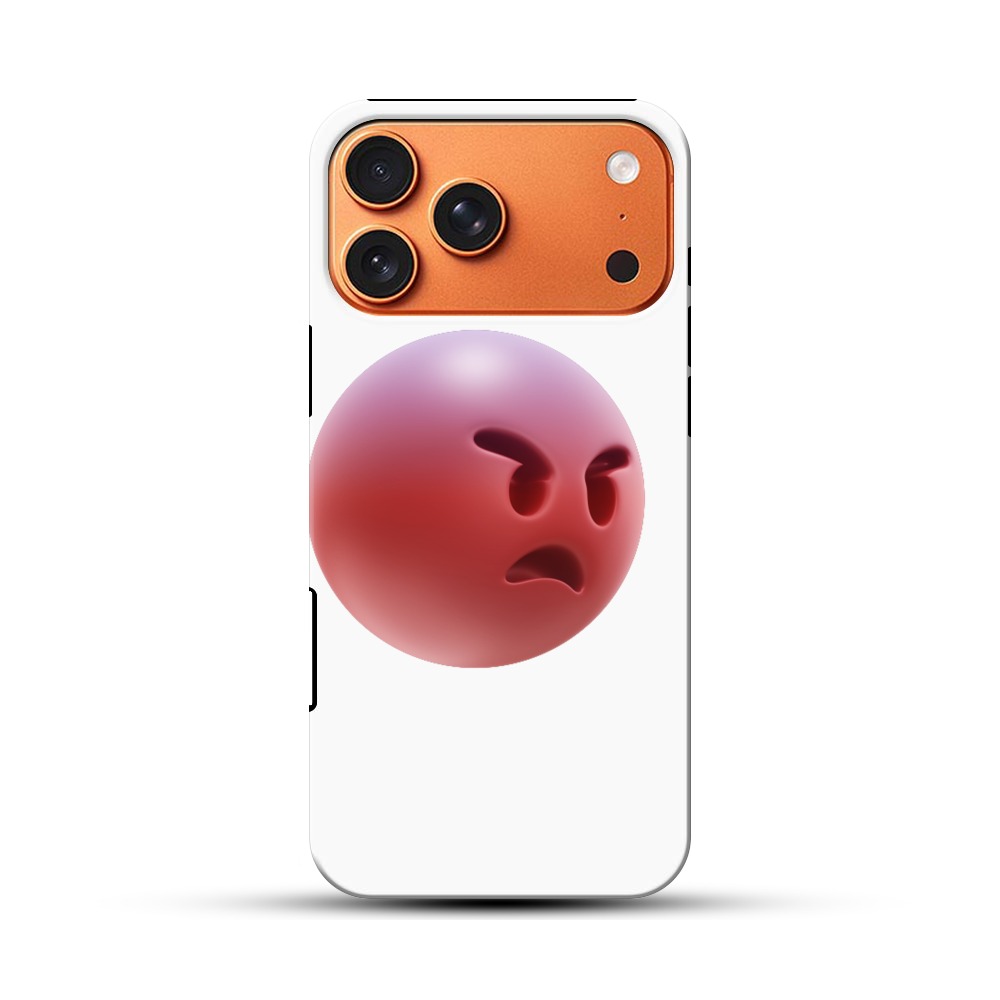 怒っている顔 iPhone 17 Pro Maxオリジナル耐衝撃ケース