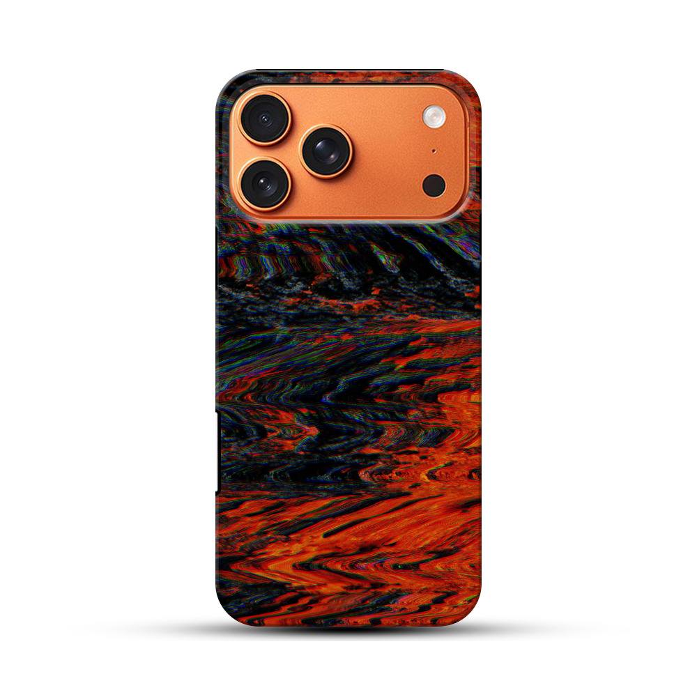 溶岩の模様 iPhone 17 Pro Maxオリジナル耐衝撃ケース