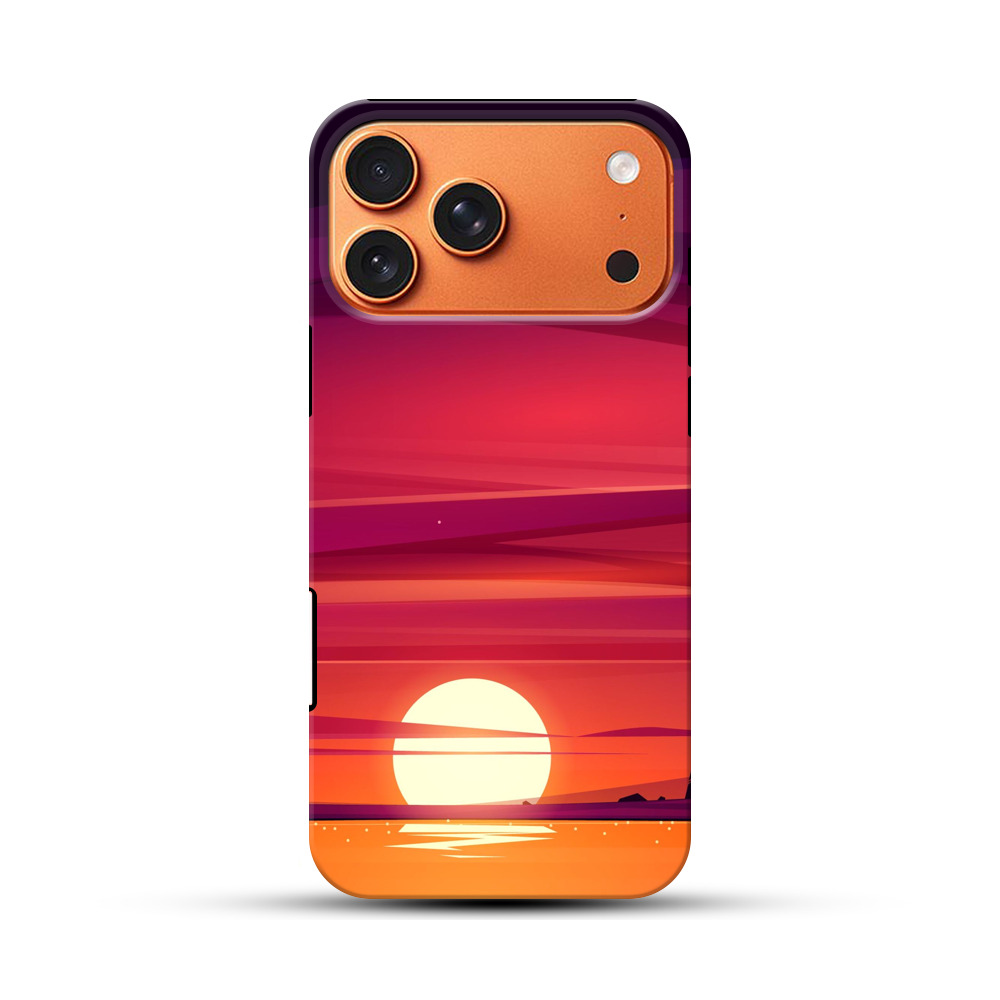 夕日のグラデーション iPhone 17 Pro Maxオリジナル耐衝撃ケース