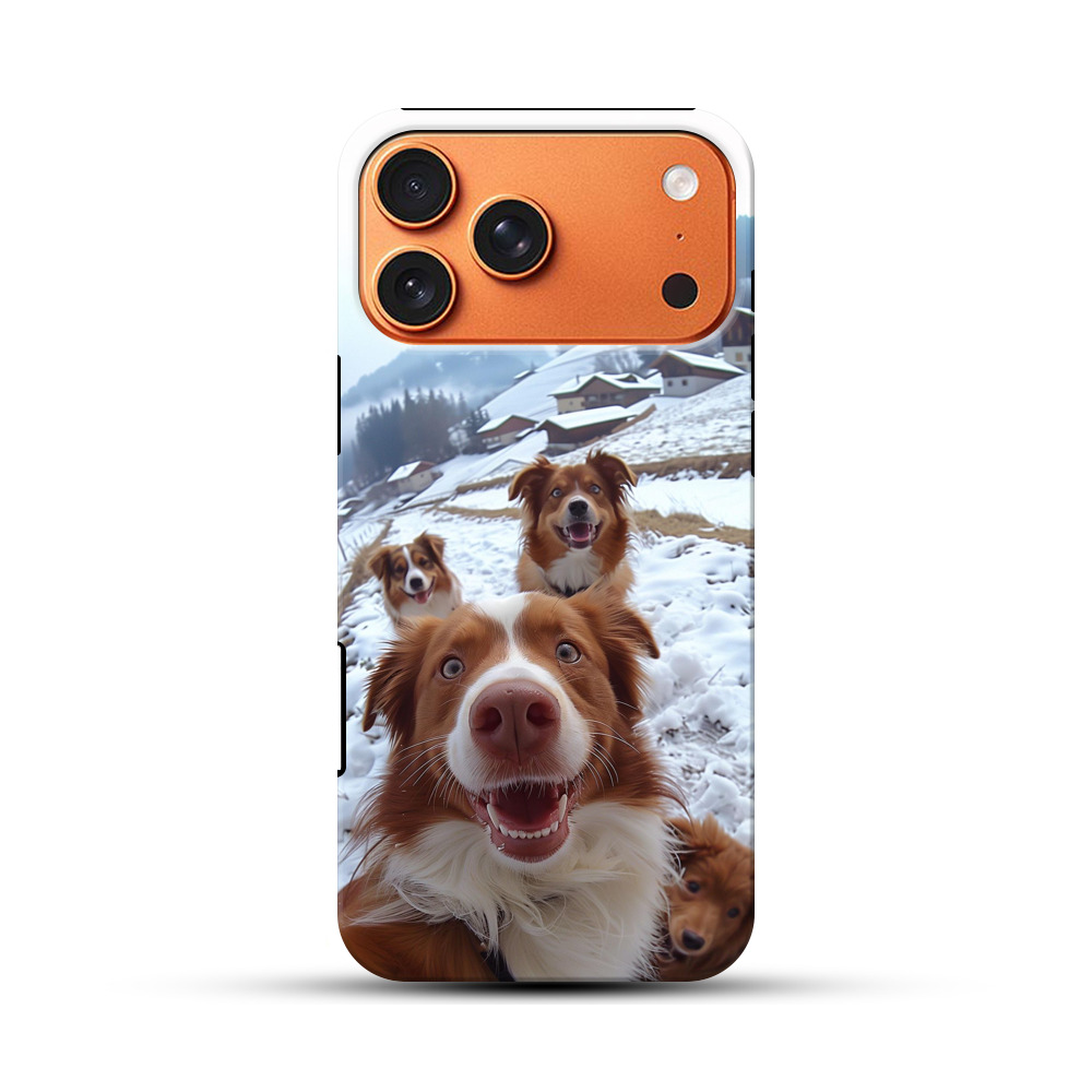 雪景色の犬たち iPhone 17 Pro Maxオリジナル耐衝撃ケース