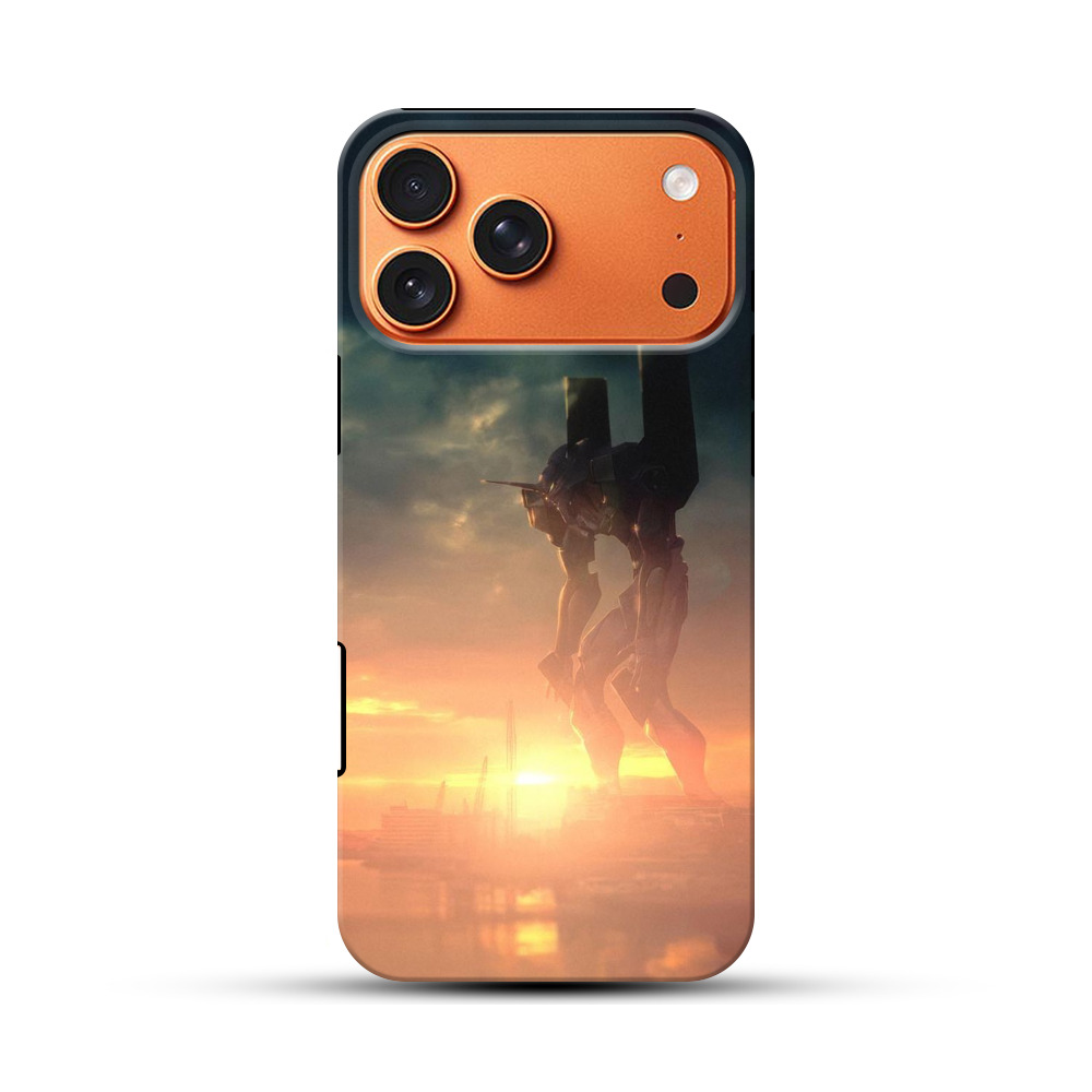 夕焼けのメカ iPhone 17 Pro Maxオリジナル耐衝撃ケース