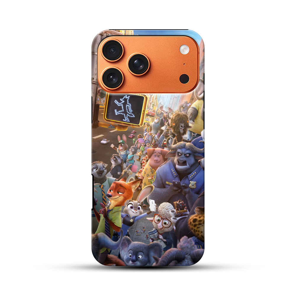 ズートピア都市の群衆 iPhone 17 Pro Maxオリジナル耐衝撃ケース