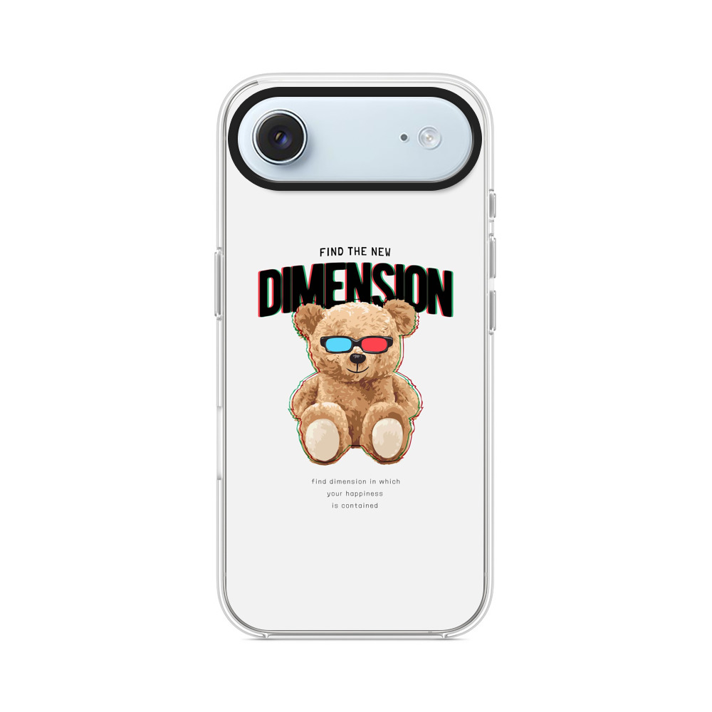 3Dメガネをかけたクマのぬいぐるみ iPhone Airオリジナルケース