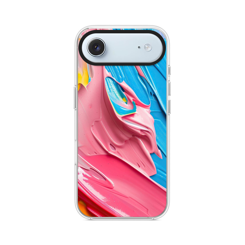 抽象ペイント模様 iPhone Airオリジナルケース