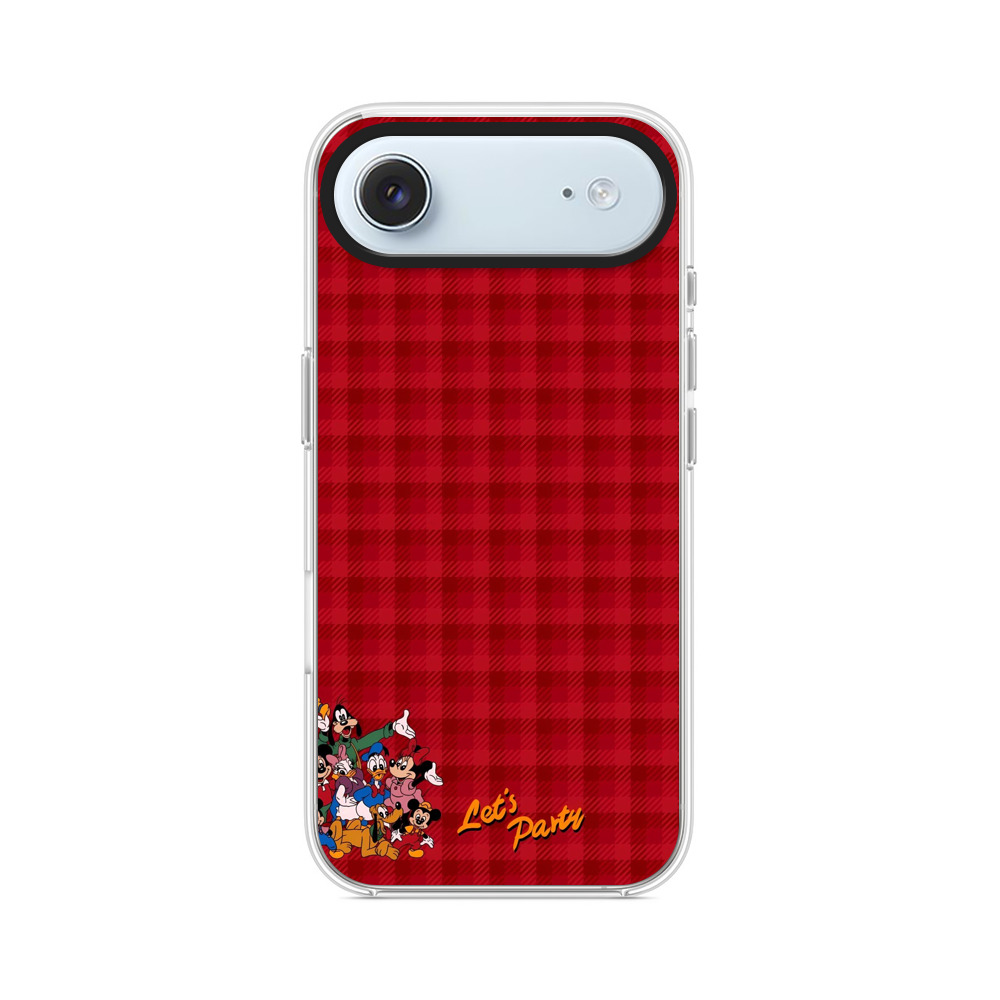 赤黒チェックのミッキー iPhone Airオリジナルケース