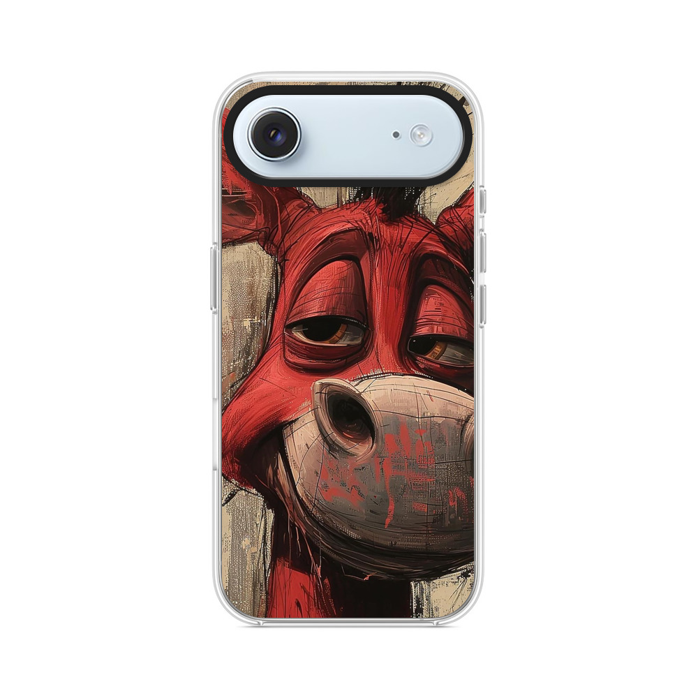 赤いロバのイラスト iPhone Airオリジナルケース