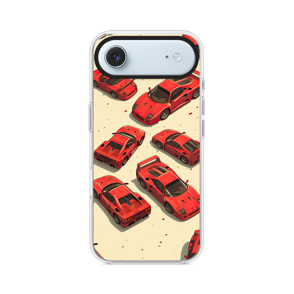 赤いスポーツカー iPhone Airオリジナルケース